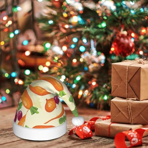 Qin And Zheng Cartoon Vegetables Santa Hat