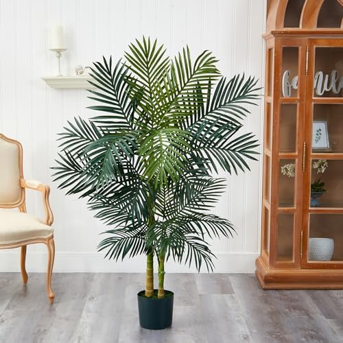 Nearly Natural 5ft Golden Cane Palm Artificial Tree