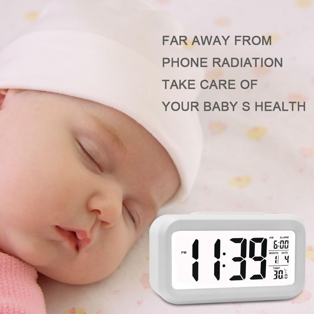 Hiseeyo Digital Alarm Clock with 43 Inch LED Display