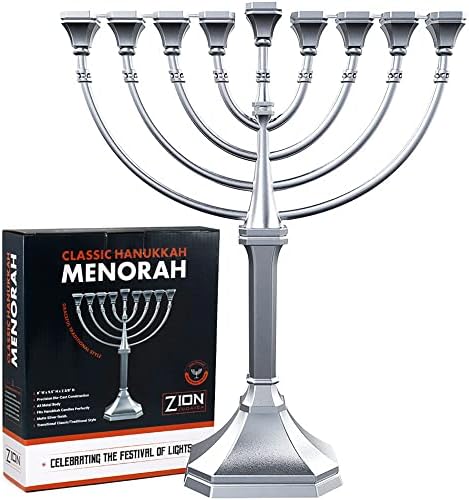 Traditional Classic Hanukkah Menorah 95 Inches Tall