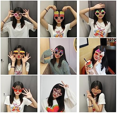 Funny Party Sunglasses 9 Pack for Events and Photo Booth