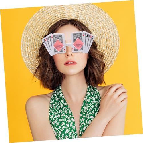 Funny Poker Themed Party Glasses for Creative Photos