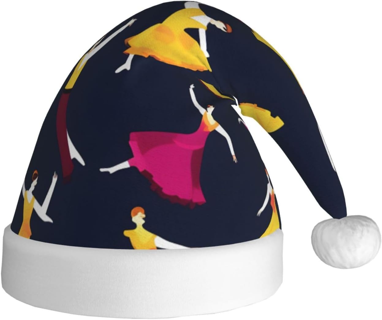 QINZHENG Ballroom Dance Santa Hat Christmas Decoration for Women