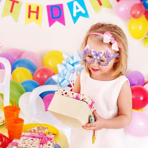 24 Pcs Spring Butterfly Paper Eyeglasses Party Props