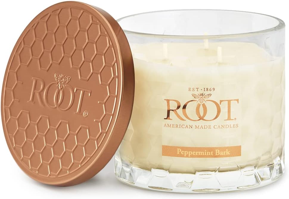 Root Candles Holiday Peppermint Bark Candle