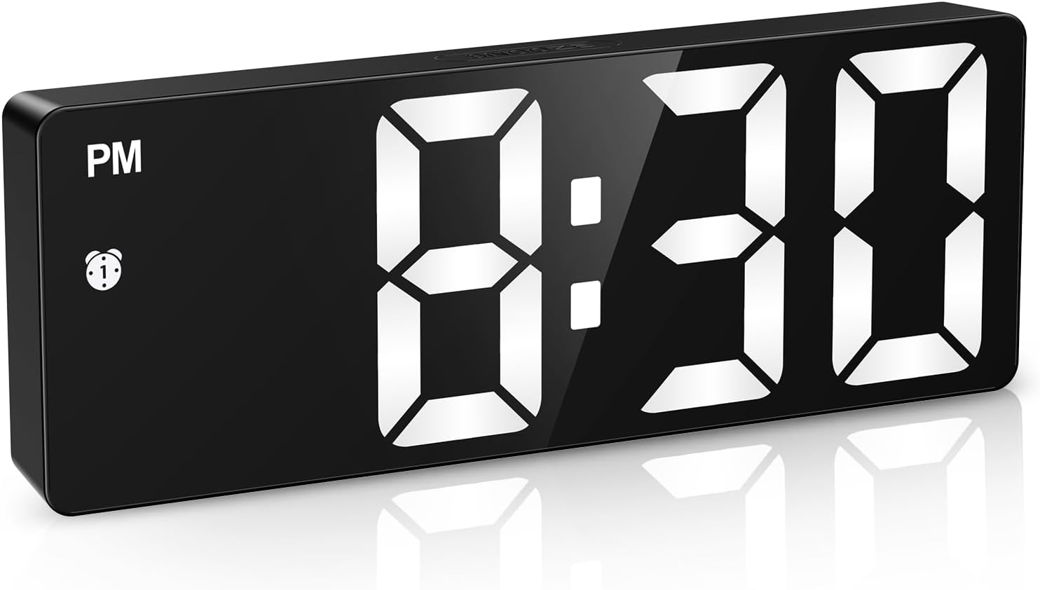 OQIMAX Digital Alarm Clock with Large Display and Touch Snooze