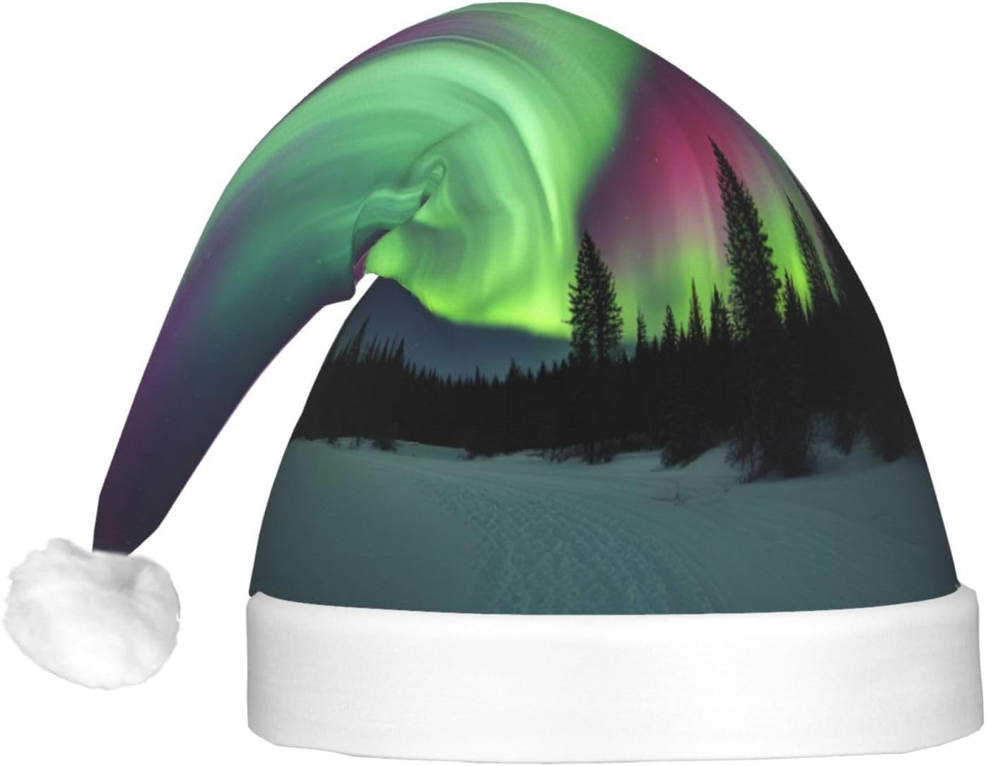 Northern Lights LED Santa Hat for Adults Christmas Party Headwear