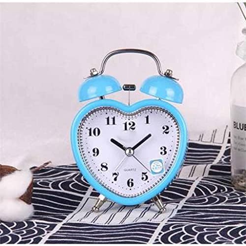 MaGiLL Square Heart-Shaped Alarm Clock with Night Light