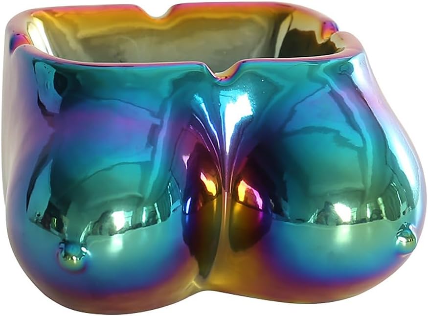 Funny Boob Ashtray Ceramic Decor 7x10x11cm