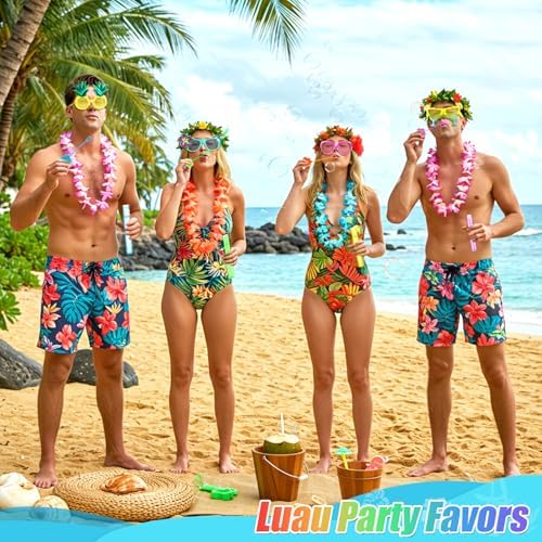 Soulchen 24 Pcs Tropical Luau Party Favors