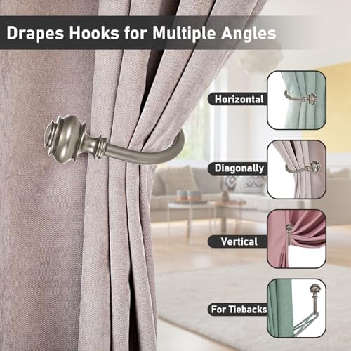 Sumnacon Set of 2 Decorative Curtain Holdbacks
