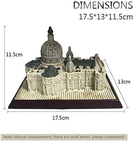 St Peters Basilica Resin Statue Home Decor Sculpture