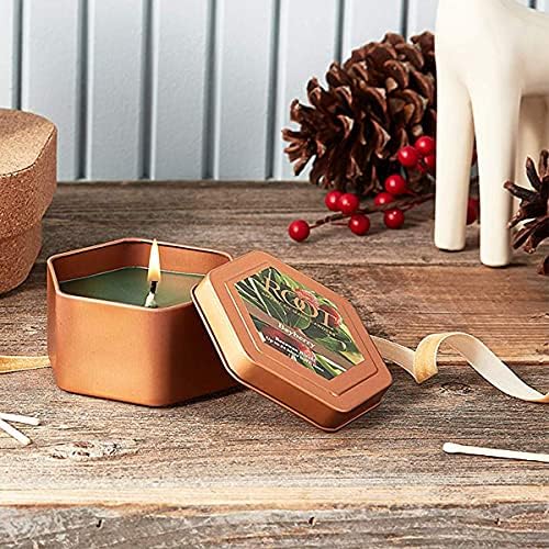 Root Candles Honeycomb Traveler Scented Beeswax Candle Bayberry 4 Ounce