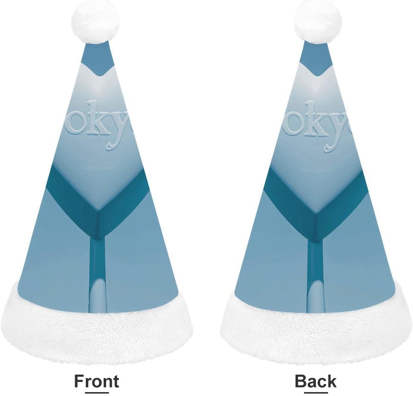 Santa Hat Blue Heart Christmas Party Headwear