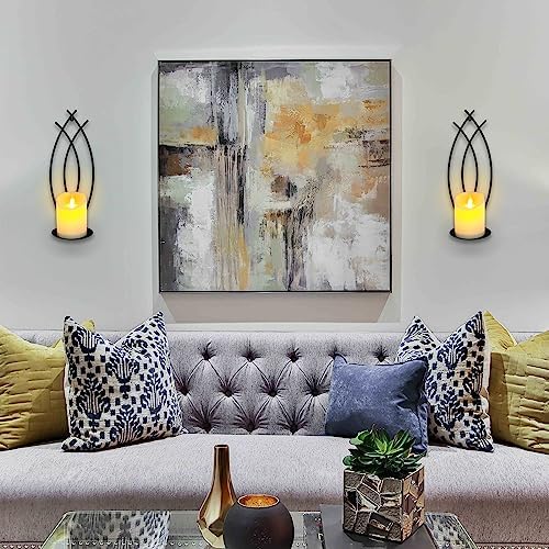 Snail Garden Wall Candle Sconces Holder Set of 2