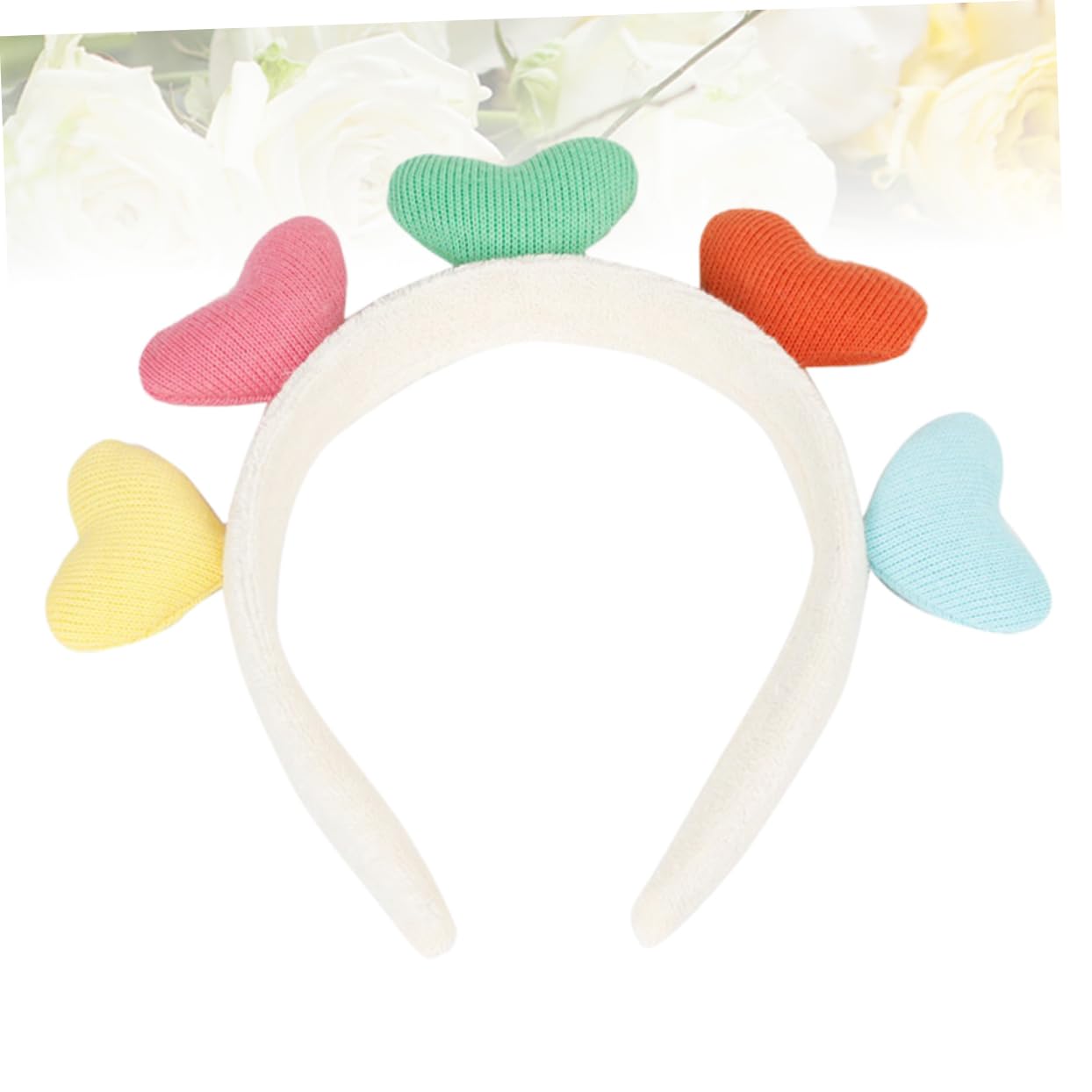 GALPADA Heart-Shaped Hairband Plush Headband for Women