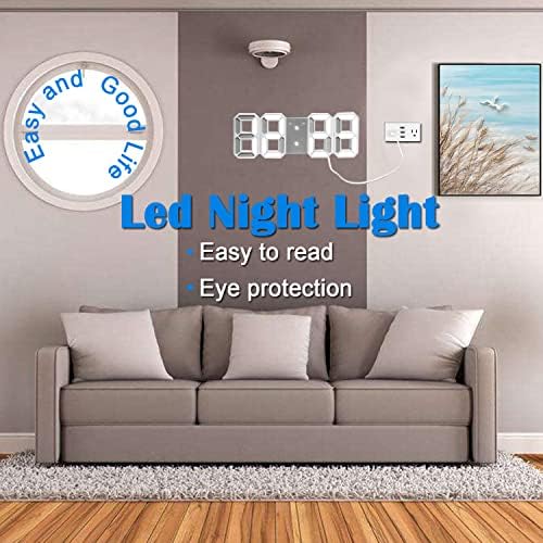Digital Alarm Clock with 3 Brightness Levels and 1224Hr Display