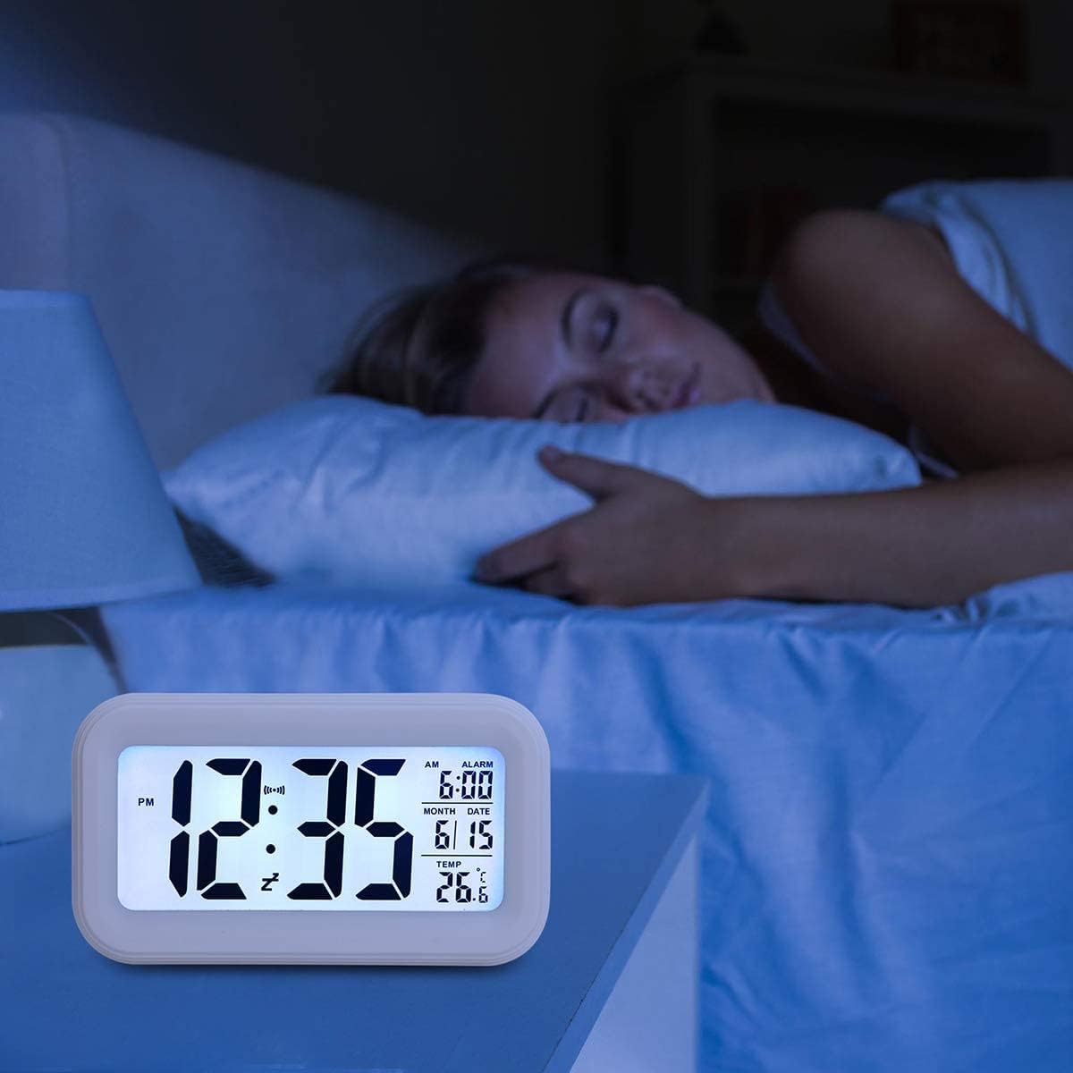 Hiseeyo Digital Alarm Clock with 43 Inch LED Display
