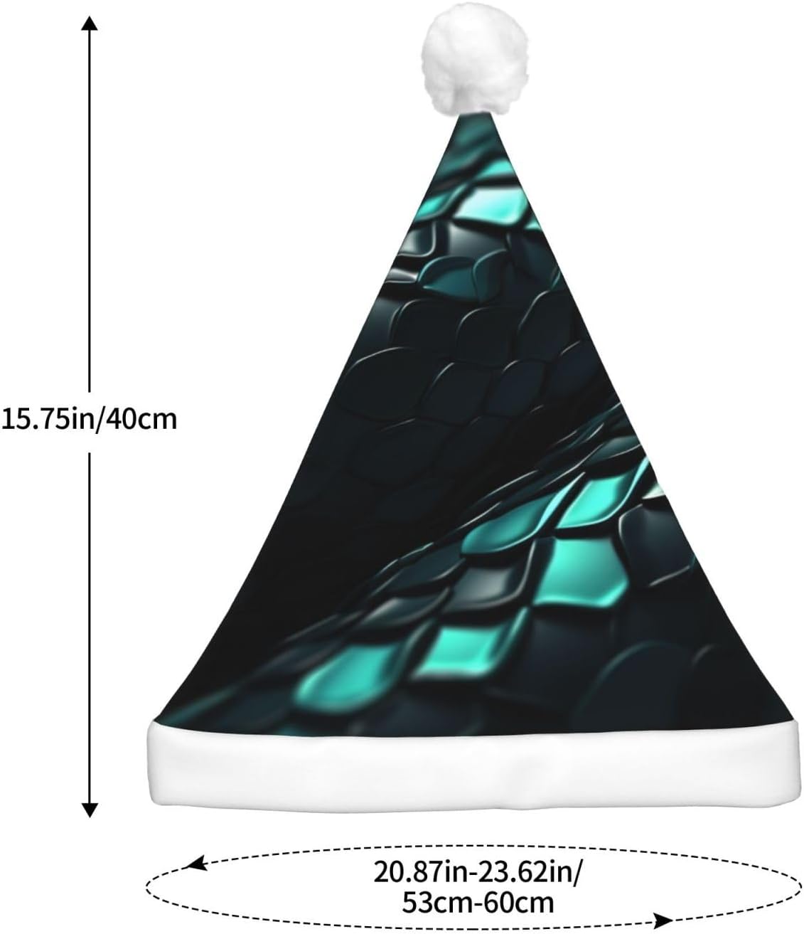 QINZHENG 3D Snake LED Christmas Hat for Adults