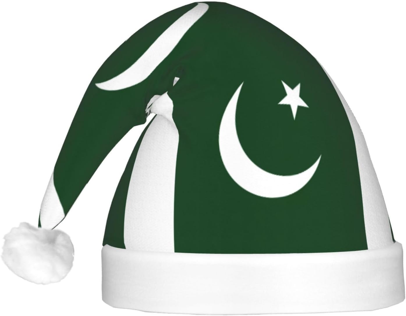 Flag Of Pakistan Christmas Hat With LED Lights