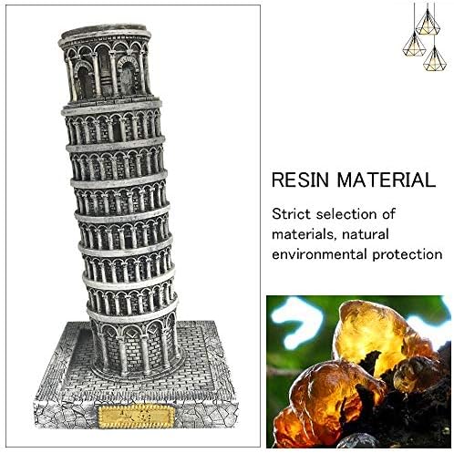 ZHHID Leaning Tower of Pisa Resin Statue Model
