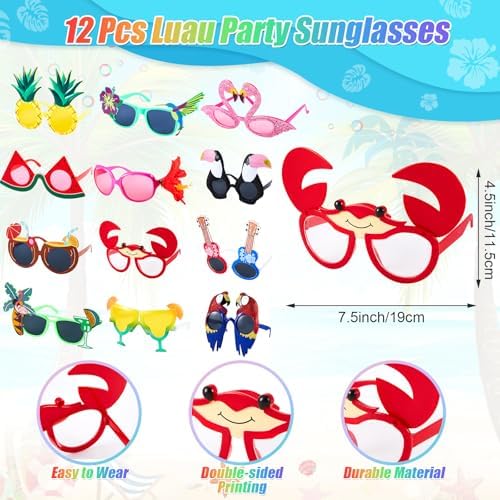 Soulchen 24 Pcs Tropical Luau Party Favors