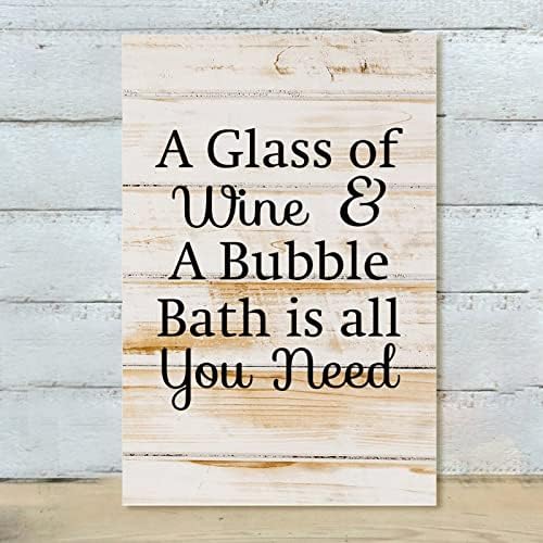 Decorative Wood Sign Farmhouse Rustic Wall Art 8x12 Inch