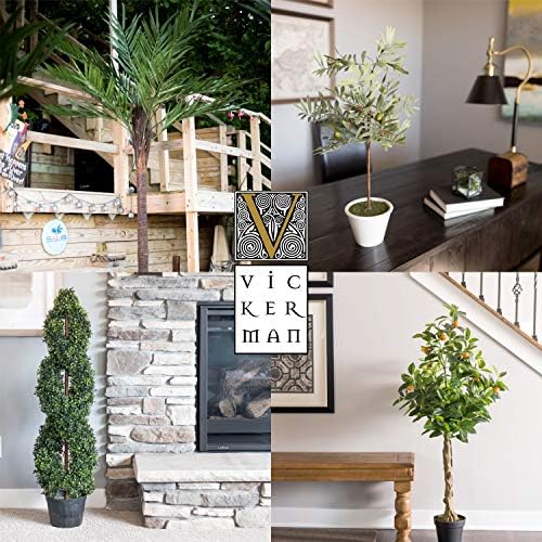 Vickerman 4 Foot Artificial Japanese Maple Bush with Decorative Container