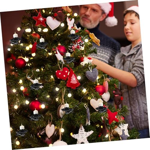 ABOOFAN 20pcs Metal Candle Clips for Christmas Tree Decoration