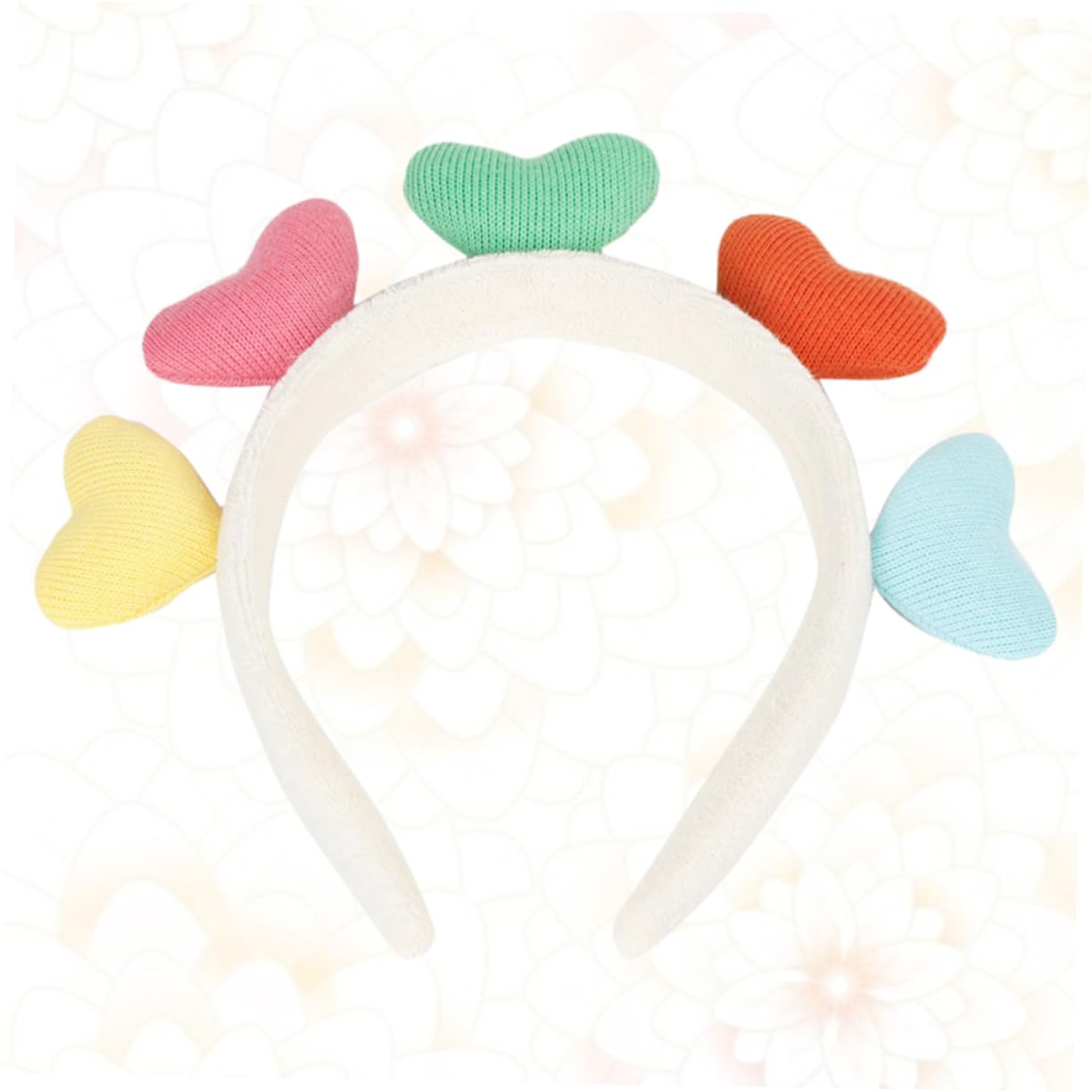 GALPADA Heart-Shaped Hairband Plush Headband for Women