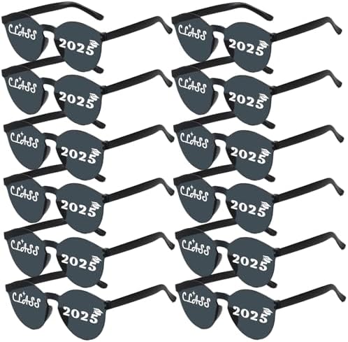 Vegove 12 Pc Class Of 2025 Graduation Sunglasses