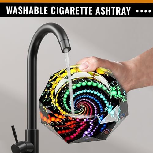 Durable Cigar Ashtray with Circle Design