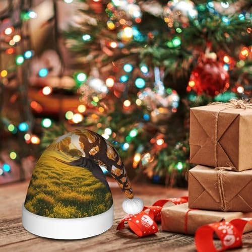 QinZheng Golden Sunset Tree Santa Hat