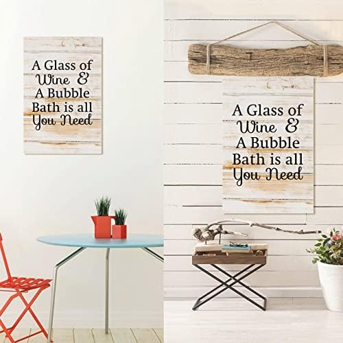 Decorative Wood Sign Farmhouse Rustic Wall Art 8x12 Inch