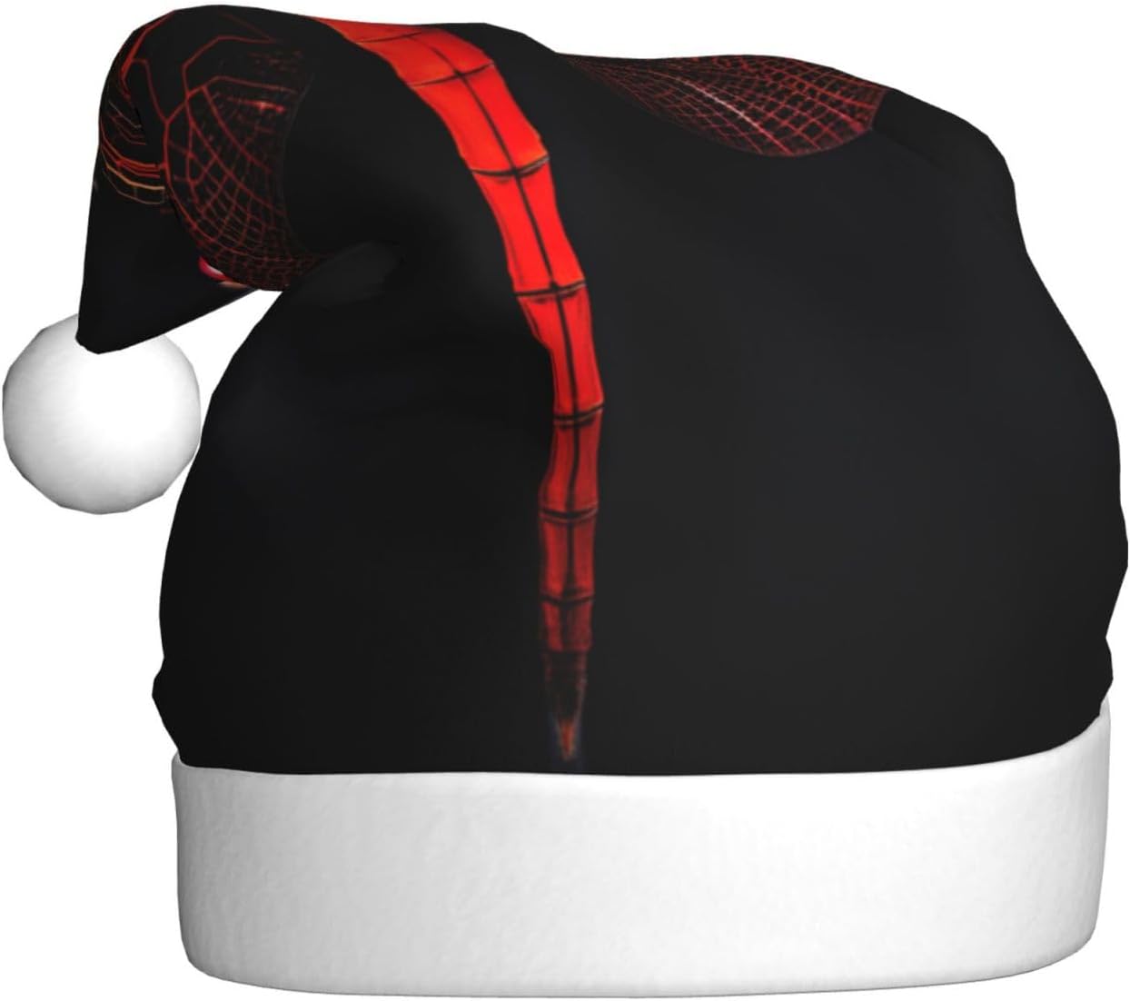 QINZHENG Abstract Red Dragonfly Santa Hat