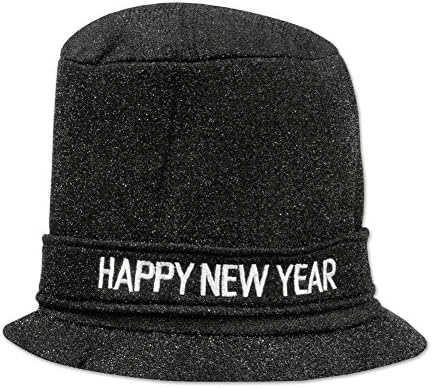Glitz N Sparkle HNY Top Hat Black 1 Count Party Accessory