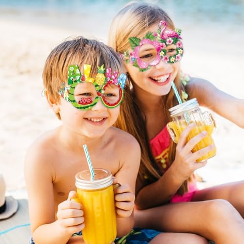 24 Pack Hawaiian Party Paper Sunglasses