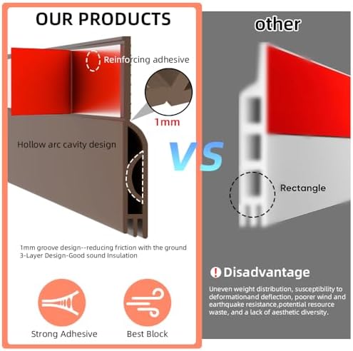 Ormeein Door Draft Stopper 39inch Brown