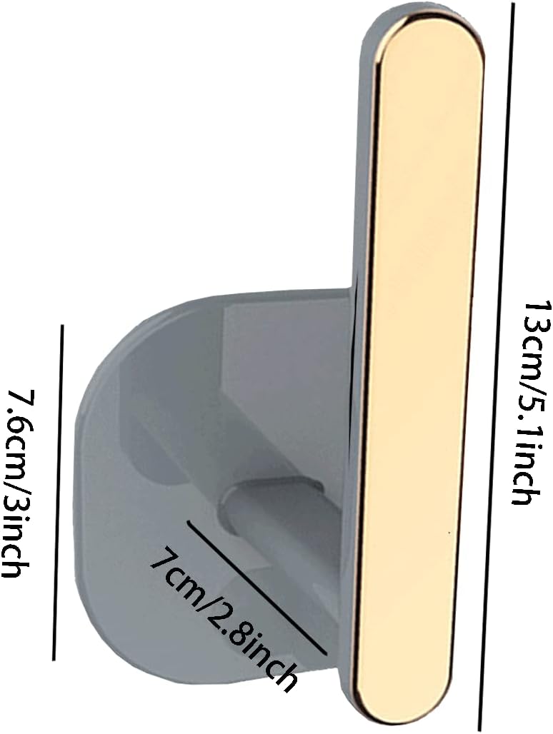 2PCS Gold Curtain Holders with Self Adhesive Hooks