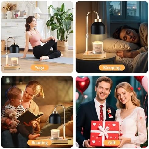MOMIUCO Candle Warmer Lamp with Timer Dimmer