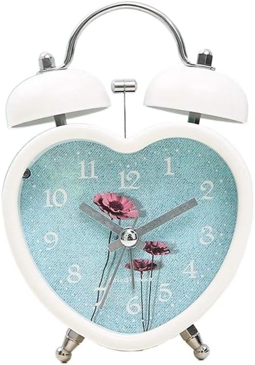 Metal Silent Alarm Clock with Night Light