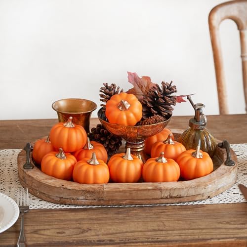 Osfvn Artificial Pumpkin Decor Set of 12