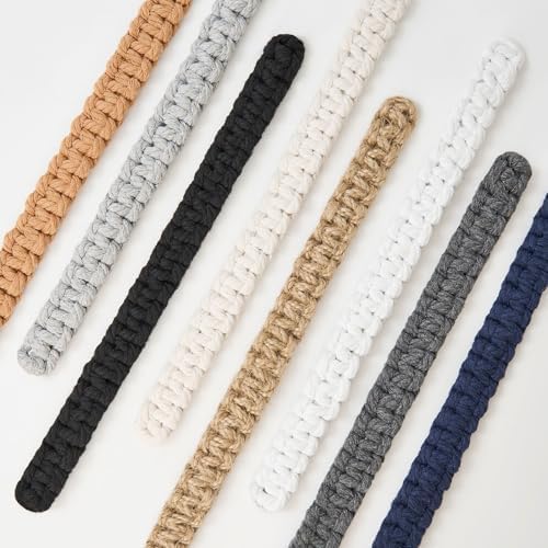 NICEEC 2 Pack Cotton Rope Curtain Tiebacks