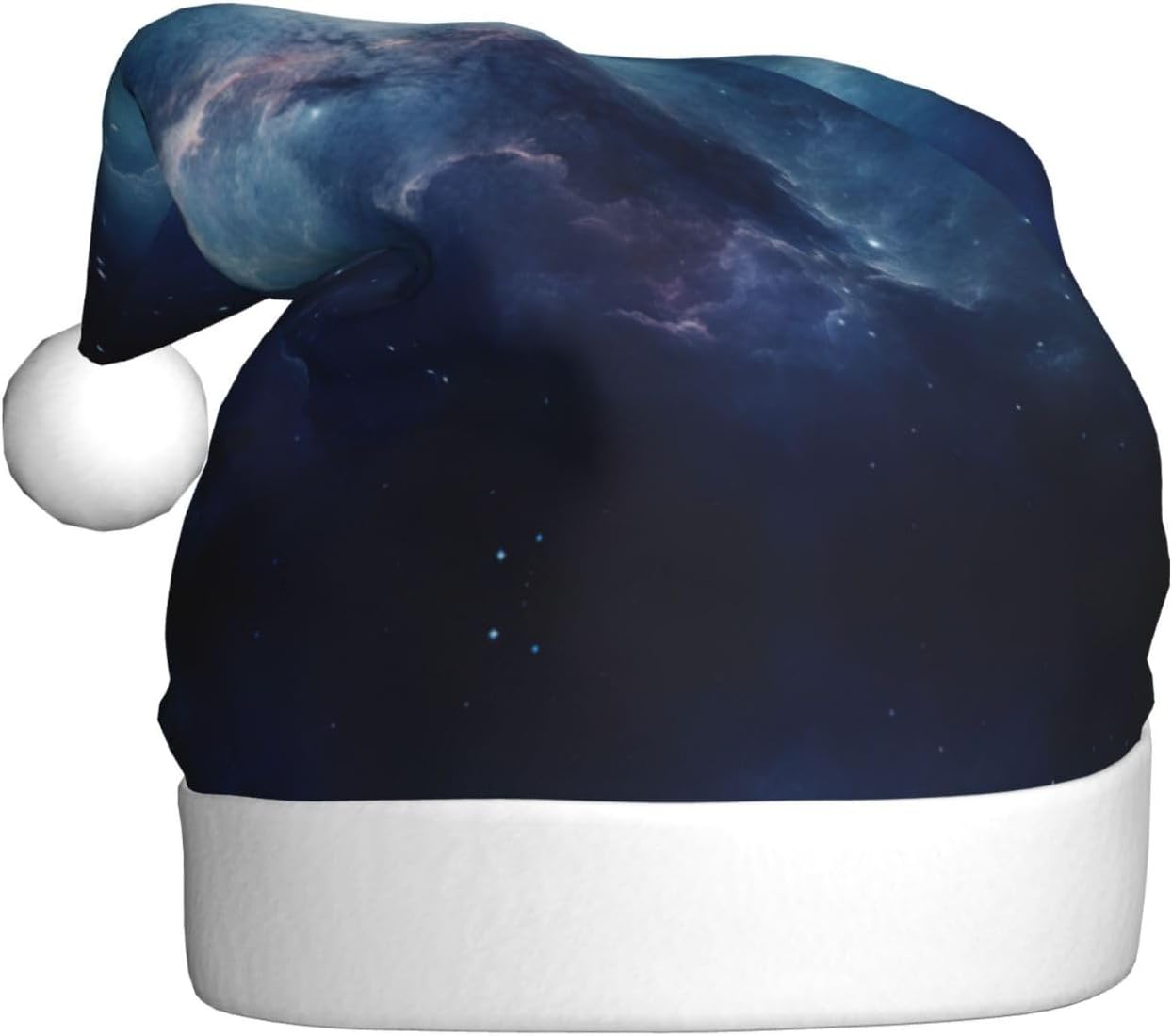 Galaxy Print Christmas Santa Hat for Adults and Parties