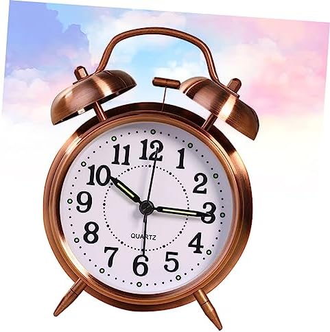 Vaguelly Classic Double Bells Alarm Clock with Luminous Display