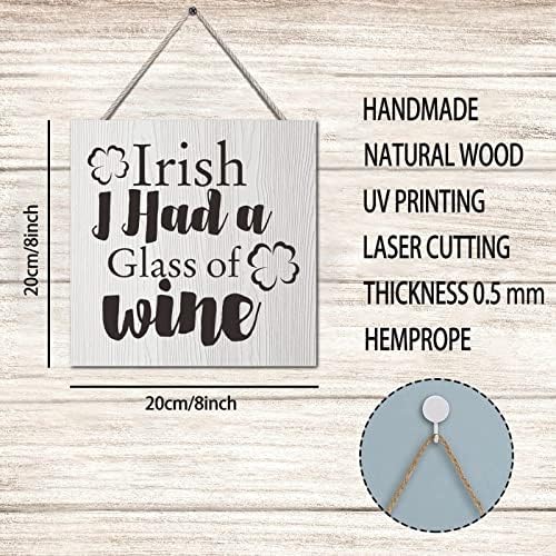 Vrurinss 8x8 Inch Decorative Wood Sign Plaque