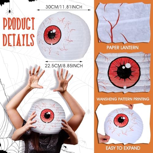 Zoooyawn 2 Pcs Halloween Giant Eyeball Mask Photo Prop