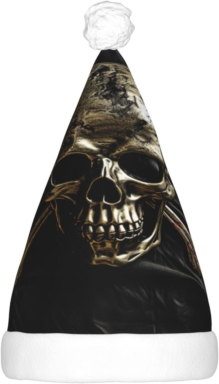 QINZHENG LED Pirate Flag Santa Hat for Christmas Party