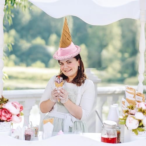 Adult Funny Food Hat Ice Cream Cone Festival Party Costume Accessory