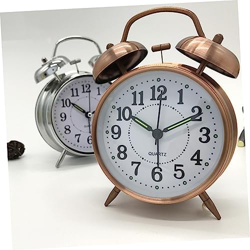 Vaguelly Classic Double Bells Alarm Clock with Luminous Display